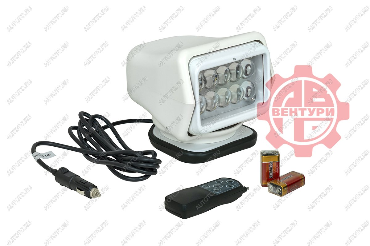 7 099 р. Фара-искатель 12V 50W LED с дистанционным управлением, белый (180х180х175мм) на магните  ch015-50w-wh  с доставкой в г. Керчь