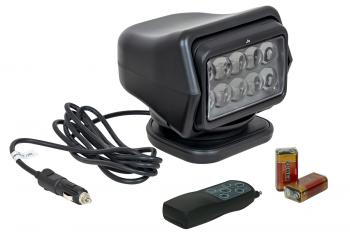 6 279 р. Фара-искатель 12V 50W LED с дистанционным управлением, черный (180х180х175мм) на магните  ch015-50w-bl  с доставкой в г. Керчь. Увеличить фотографию 1