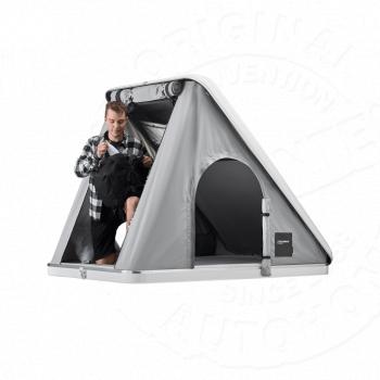 Палатка на крышу автомобиля AUTOHOME COLUMBUS VARIANT SMALL GRAY X-LONG, тент серый, лестница 215 мм  cvg01-xl