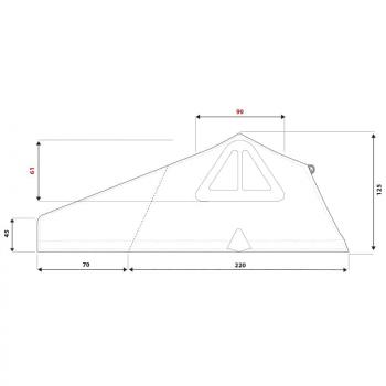 287 979 р. Палатка на крышу автомобиля AUTOHOME OVERZONE SMALL STANDARD, тент песочный, лестница 220 мм  oz01  с доставкой в г. Керчь. Увеличить фотографию 28