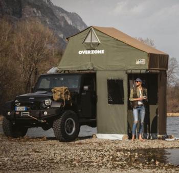 85 039 р. Тамбур к палатке AUTOHOME OVERZONE SMALL STANDARD, тент песочный, высота 220 см  oz05a-3s  с доставкой в г. Керчь. Увеличить фотографию 2