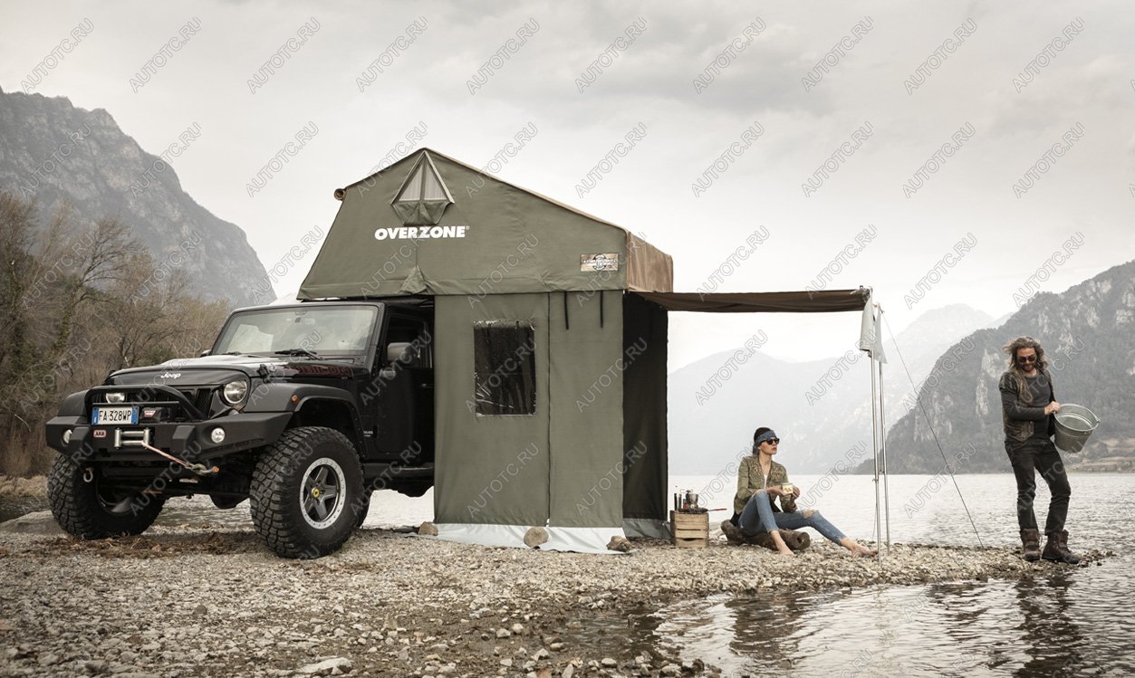 85 039 р. Тамбур к палатке AUTOHOME OVERZONE SMALL STANDARD, тент песочный, высота 220 см  oz05a-3s  с доставкой в г. Керчь
