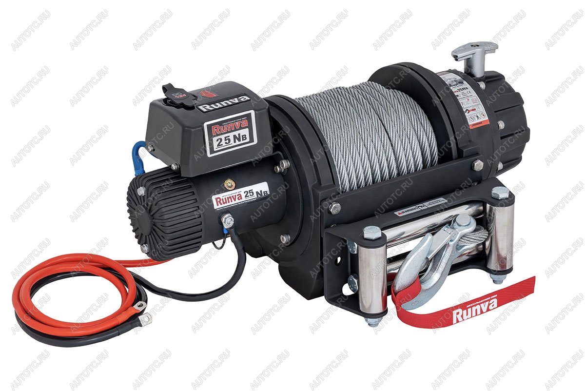 145 999 р. Лебёдка электрическая 12V Runva 25000 lbs влагозащищенная, стальной трос  ewb25000s  с доставкой в г. Керчь