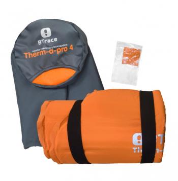 6 189 р. Коврик самонадувающийся BTrace Therm-a-Pro 4 183*55*4 см (оранжевый)  m0226  с доставкой в г. Керчь. Увеличить фотографию 2