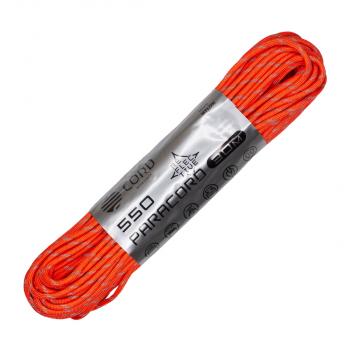 1 029 р. Паракорд 550 CORD nylon 30м световозвращающий (neon orange)  550.n30.lm.n.or  с доставкой в г. Керчь. Увеличить фотографию 1