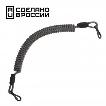 Страховочный тренчик CORD из паракорда с 2 карабинами (grey)  tr.kk.g