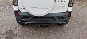 34 729 р. Бампер РИФ силовой заднийзащита штатного бампера Lada Niva Travel с возможностью установки фаркопа  rif123-20070  с доставкой в г. Керчь. Увеличить фотографию 14
