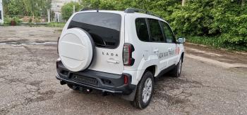 34 729 р. Бампер РИФ силовой заднийзащита штатного бампера Lada Niva Travel с возможностью установки фаркопа  rif123-20070  с доставкой в г. Керчь. Увеличить фотографию 11