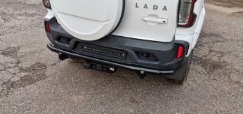 34 729 р. Бампер РИФ силовой заднийзащита штатного бампера Lada Niva Travel с возможностью установки фаркопа  rif123-20070  с доставкой в г. Керчь. Увеличить фотографию 10
