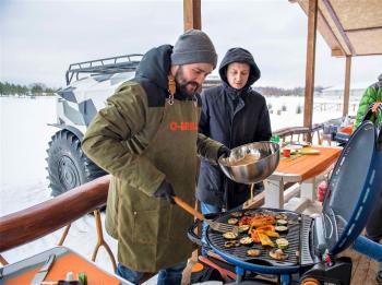 5 609 р. Фартук O-GRILL  grillapron  с доставкой в г. Керчь. Увеличить фотографию 8