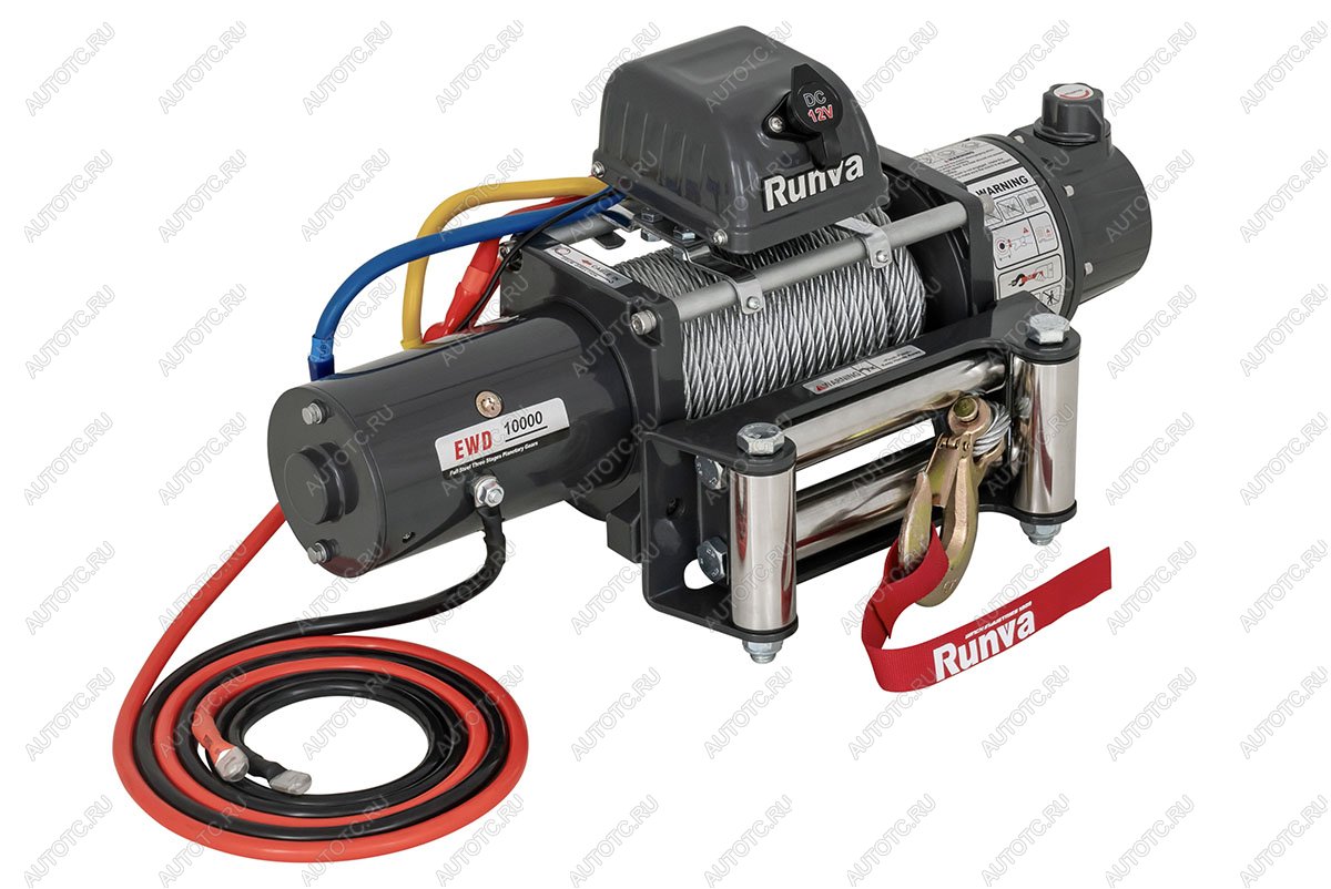 54 239 р. Лебёдка электрическая двухскоростная 12V Runva 10000 lbs 4500 кг  ewd10000s  с доставкой в г. Керчь
