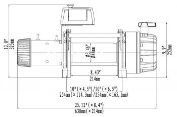101 879 р. Лебёдка автомобильная электрическая 12V Runva 18000 lbs влагозащищенная, стальной трос  ewb18000s  с доставкой в г. Керчь. Увеличить фотографию 13