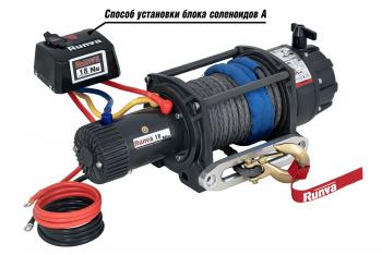 149 709 р. Лебёдка автомобильная электрическая 12V Runva 18000 lbs влагозащищенная, синтетический трос  ewb18000ssr  с доставкой в г. Керчь. Увеличить фотографию 3