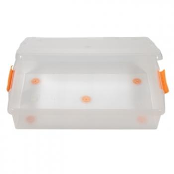 1 669 р. Короб для хранения IRIS THIN BOX 34л, прозрачный  ug-725  с доставкой в г. Керчь. Увеличить фотографию 4