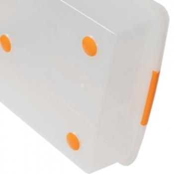 1 669 р. Короб для хранения IRIS THIN BOX 34л, прозрачный  ug-725  с доставкой в г. Керчь. Увеличить фотографию 2