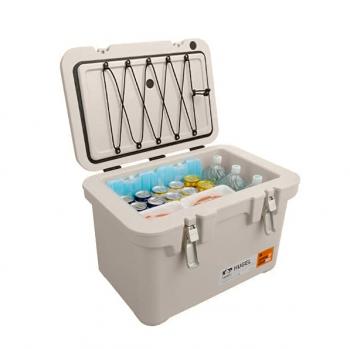 20 029 р. Термобокс IRIS HUGEL VACUUM COOLER BOX TC-40 Бежевый, 40 литров (45 часов)  tc-40w  с доставкой в г. Керчь. Увеличить фотографию 6