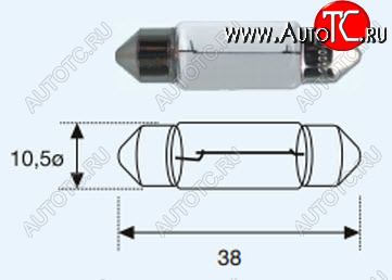22 р. SV8 (САЛОНА SV8.5 (10 x 37mm)12V-5W) ЛАМПА УПАКОВКА (10 шт) BLICK BODYPARTS lpsv800-980-t  с доставкой в г. Керчь