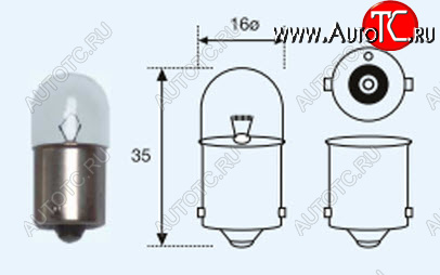 52 р. R10W (T16 24V-10W  BA15s) ЛАМПА УПАКОВКА (10 шт) BLICK BODYPARTS lpr1000-981-t  с доставкой в г. Керчь