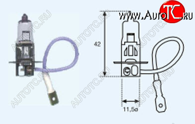 16 р. H3 (24V-70W  PK22S) ЛАМПА УПАКОВКА (1 шт) BLICK BODYPARTS lp0h300-981-o  с доставкой в г. Керчь