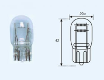 T20 (T20 12V-215W  W3x16q) ЛАМПА УПАКОВКА (10 шт) BLICK BODYPARTS lpt2000-982-t