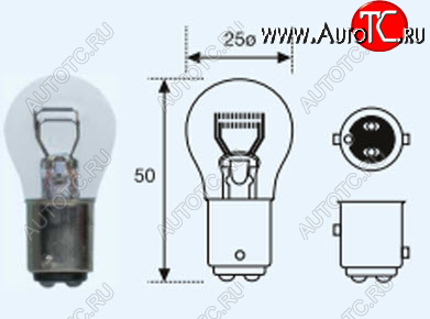 91 р. P215W (S25 24V-215W  BAY15d) ЛАМПА УПАКОВКА (10 шт) BLICK BODYPARTS lp21500-982-t  с доставкой в г. Керчь