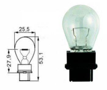 G25 (G25.5-27W  W2.5x16q) ЛАМПА УПАКОВКА (10 шт) BLICK BODYPARTS lpg2500-980-t