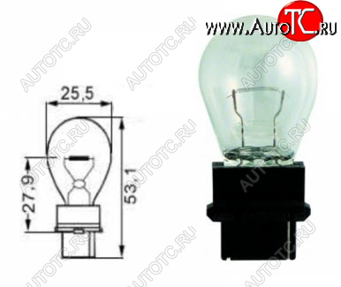 131 р. G25 (G25.5-27W  W2.5x16q) ЛАМПА УПАКОВКА (10 шт) BLICK BODYPARTS lpg2500-980-t  с доставкой в г. Керчь