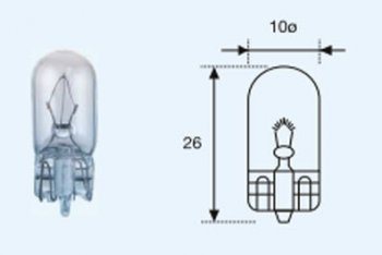 22 р. W5W (T10 24V-5W  W2.1x9.5d) ЛАМПА УПАКОВКА (10 шт) BLICK BODYPARTS lpw5w00-983-t  с доставкой в г. Керчь. Увеличить фотографию 1