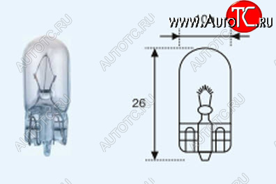 22 р. W5W (T10 24V-5W  W2.1x9.5d) ЛАМПА УПАКОВКА (10 шт) BLICK BODYPARTS lpw5w00-983-t  с доставкой в г. Керчь