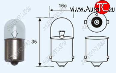 299 р. P15W (12V-15W  BA15s) ЛАМПА УПАКОВКА (10 шт) SELUM BODYPARTS lp15w00-980-t  с доставкой в г. Керчь