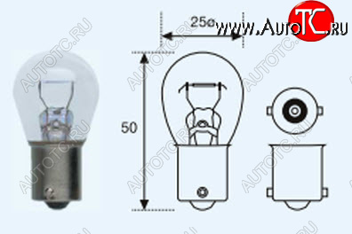 299 р. P21W (S25 12V-21W  BA15s) ЛАМПА УПАКОВКА (10 шт) BLICK BODYPARTS lp21w00-980-t  с доставкой в г. Керчь