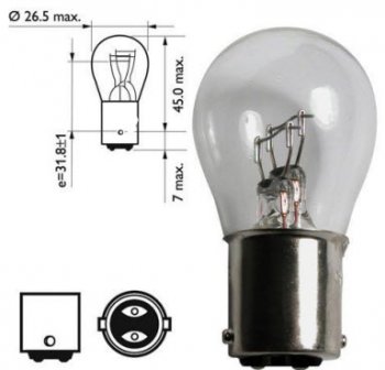 299 р. P215W (12V-215W  BA15d) ЛАМПА УПАКОВКА (10 шт) SELUM BODYPARTS lp21500-980-t  с доставкой в г. Керчь. Увеличить фотографию 1