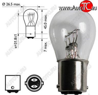 299 р. P215W (12V-215W  BA15d) ЛАМПА УПАКОВКА (10 шт) SELUM BODYPARTS lp21500-980-t  с доставкой в г. Керчь