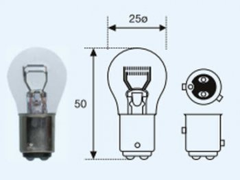 349 р. P214W (12V-214W  BAZ15d) ЛАМПА УПАКОВКА (10 шт) SELUM BODYPARTS lp21400-980-t  с доставкой в г. Керчь. Увеличить фотографию 1