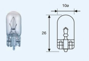 12 р. W5W (T10 12V-5W  W2.1x9.5d) ЛАМПА УПАКОВКА (10 шт) BLICK BODYPARTS lpw5w00-980-t  с доставкой в г. Керчь. Увеличить фотографию 1