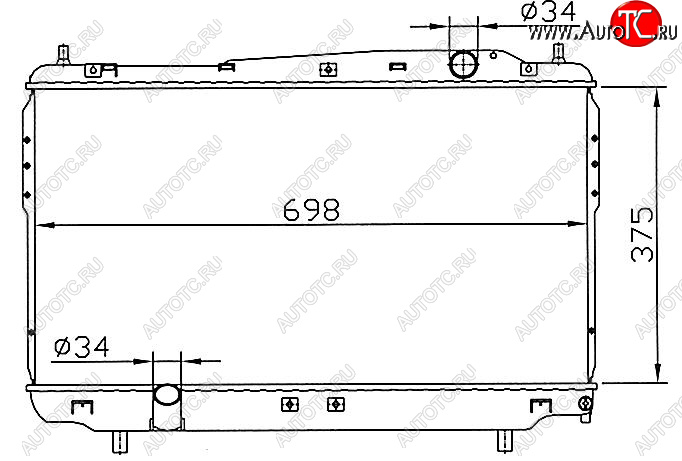 6 699 р. EPICA РАДИАТОР ОХЛАЖДЕН 1.8 2 2.5 MT BODYPARTS cvepi06-911  с доставкой в г. Керчь