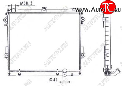 10 949 р. LANDCRUISER РАДИАТОР ОХЛАЖДЕН 4.7 AT BODYPARTS tylan08-910  с доставкой в г. Керчь