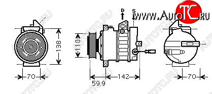 29 749 р. GOLF {Jetta 05-Passat 05-Octavia 04-Touran 03-A3 03-Caddy 04-} КОМПРЕССОР КОНДИЦ (см.каталог) (AVA) AVA vwglf04-972  с доставкой в г. Керчь