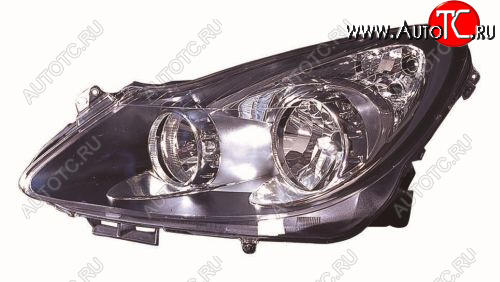 10 699 р. Левая фара (под корректор) DEPO Opel Corsa D дорестайлинг, хэтчбэк 3 дв. (2006-2010)  с доставкой в г. Керчь