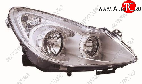 10 199 р. Правая фара (под корректор) DEPO Opel Corsa D дорестайлинг, хэтчбэк 3 дв. (2006-2010)  с доставкой в г. Керчь