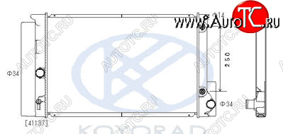 6 299 р. COROLLA {AURIS 06-} РАДИАТОР ОХЛАЖДЕН AT (бензин) (KOYO) KOYORAD tycrl06-912  с доставкой в г. Керчь