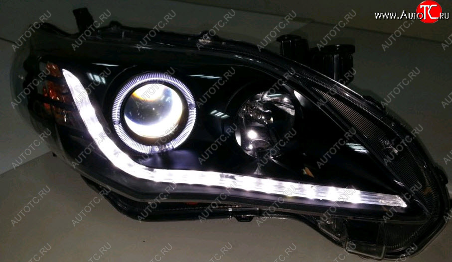 28 899 р. COROLLA ФАРА Л+П (КОМПЛЕКТ) (СЕДАН) ТЮНИНГ ЛИНЗОВАН (DEVIL EYES) С ДИОД СВЕТЯЩ ОБОДК +- ПКОРРЕКТОР ВНУТРИ ЧЕРН EAGLE EYES tycrl10-007b-n  с доставкой в г. Керчь