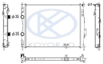 4 799 р. QASHQAI РАДИАТОР ОХЛАЖДЕН 2 MT , вариатор (CVT) BODYPARTS nnqas07-913  с доставкой в г. Керчь. Увеличить фотографию 1