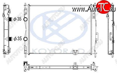4 799 р. QASHQAI РАДИАТОР ОХЛАЖДЕН 2 MT , вариатор (CVT) BODYPARTS nnqas07-913  с доставкой в г. Керчь
