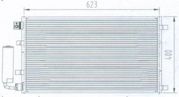 QASHQAI КОНДЕНСАТОР КОНДИЦ 2 (см.каталог) BODYPARTS nnqas07-933
