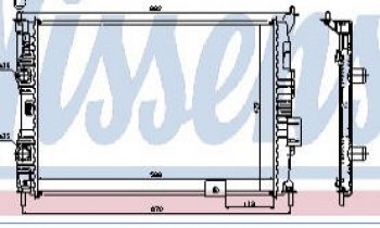 QASHQAI РАДИАТОР ОХЛАЖДЕН 1.6 (NISSENS) (AVA) (см.каталог) NISSENS nnqas07-911
