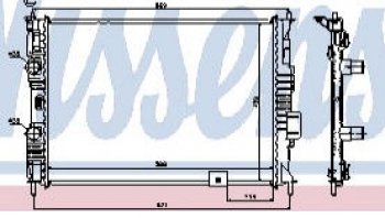 8 999 р. QASHQAI РАДИАТОР ОХЛАЖДЕН 2 (NISSENS) (AVA) (см.каталог) NISSENS nnqas07-910  с доставкой в г. Керчь. Увеличить фотографию 1