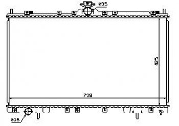 7 599 р. GRANDIS РАДИАТОР ОХЛАЖДЕН BODYPARTS mbgra04-912  с доставкой в г. Керчь. Увеличить фотографию 1