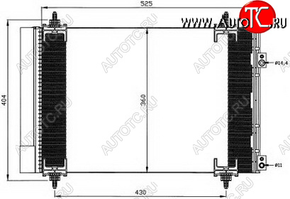 5 199 р. 307 (308 07-CT C4 04-) КОНДЕНСАТОР КОНДИЦ (см.каталог) BODYPARTS pg30700-931  с доставкой в г. Керчь