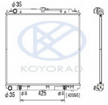15 449 р. PATFINDER {NAVARA 06-} РАДИАТОР ОХЛАЖДЕН AT 2.5 (турбодизель) (KOYO) KOYORAD nnpaf05-911  с доставкой в г. Керчь. Увеличить фотографию 1